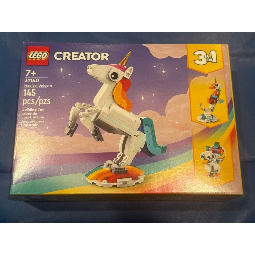 LEGO Creator 3 in 1 Magical Unicorn Toy, Transforms from Unicorn